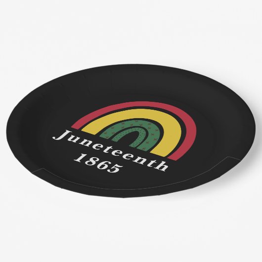 1865年6月アフリカ系アメリカ人の黒人史 ペーパープレート (アングル)