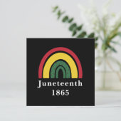 1865年6月アフリカ系アメリカ人の黒人史 招待状 (スタンド正面)