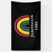 1865年6月アフリカ系アメリカ人の黒人史 横断幕 (縦)