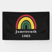 1865年6月アフリカ系アメリカ人の黒人史 横断幕 (横)