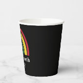 1865年6月アフリカ系アメリカ人の黒人史 紙コップ (左)