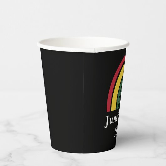 1865年6月アフリカ系アメリカ人の黒人史 紙コップ (右)