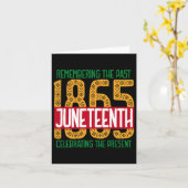 1865年6月アフリカ系アメリカ人ブラック史 カード (黄色い花)