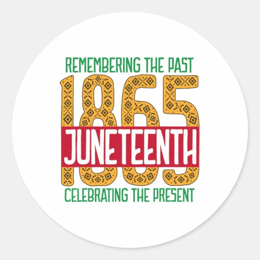 1865年6月アフリカ系アメリカ人ブラック史 ラウンドシール (正面)