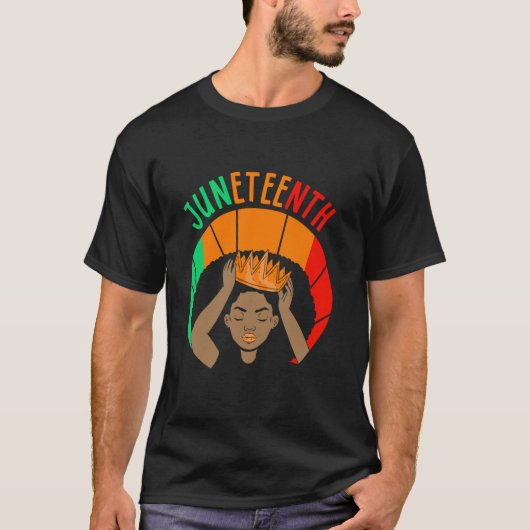 1865年6月アフリカ黒米アメリカ合衆国 Tシャツ (正面)