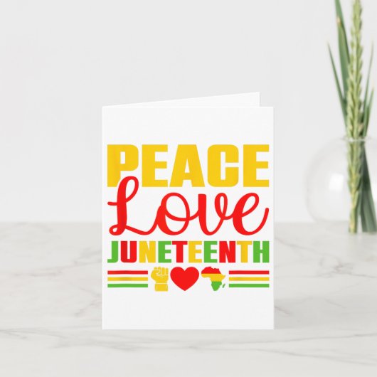 1865年6月シャツ女性自由黒い歴史 カード (正面)