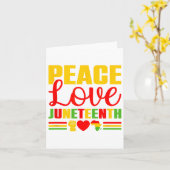 1865年6月シャツ女性自由黒い歴史 カード (黄色い花)