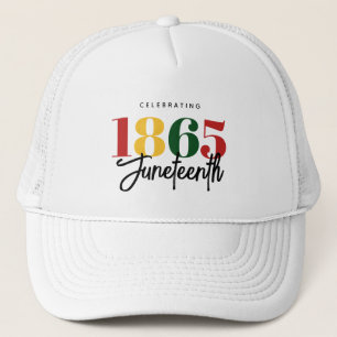 1865年6月フリーダムブラックヒストリお祝い キャップ