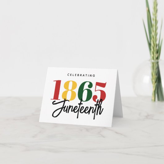 1865年6月フリーダムブラックヒストリお祝い シーズンカード (正面)