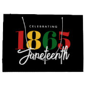 1865年6月フリーダムブラックヒストリお祝い ラージペーパーバッグ