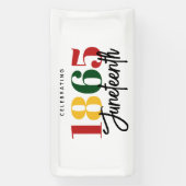 1865年6月フリーダムブラックヒストリお祝い 横断幕 (縦)