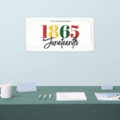 1865年6月フリーダムブラックヒストリお祝い 横断幕 (トレードショー)
