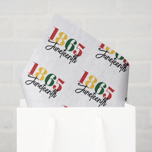 1865年6月フリーダムブラックヒストリお祝い 薄葉紙 (ギフトバッグ)