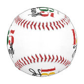 1865年6月フリーダムブラックヒストリお祝い 野球ボール (正面)