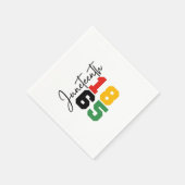 1865年6月実在独立日 スタンダードカクテルナプキン (角)
