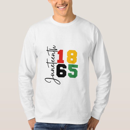 1865年6月実在独立日 Tシャツ (正面)