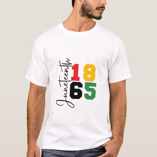1865年6月実在独立日 Tシャツ (正面)