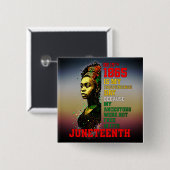 1865年6月独立記念日パンアフリカ 缶バッジ (正面&裏面)