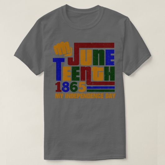1865年6月私の独立記念日 Tシャツ (デザイン正面)