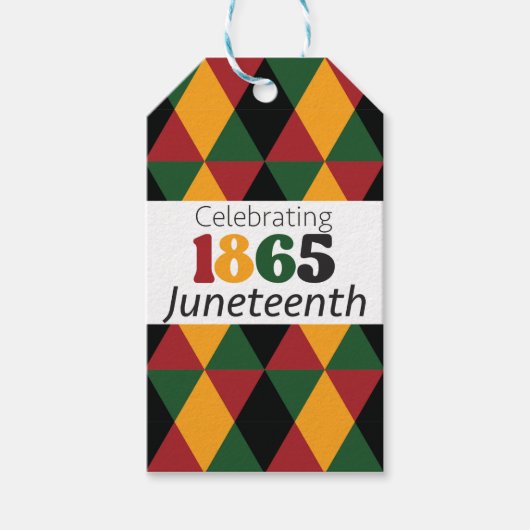 1865年6月自由祝解放 ギフトタグ (正面)