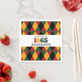 1865年6月自由祝解放 スタンダードカクテルナプキン (インサイチュ)