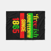 1865年6月黒人歴史アフリカ系アメリカ人の自由 フリースブランケット (正面(横))