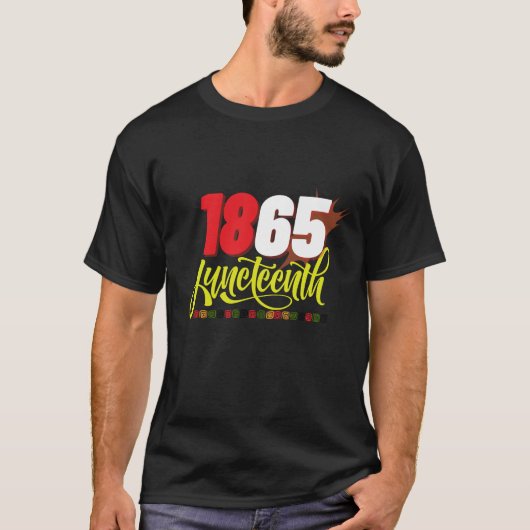 1865年6月黒自由歴史月間 Tシャツ (正面)