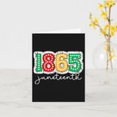 1865年6月11日フリーダムデイブラック カード (黄色い花)