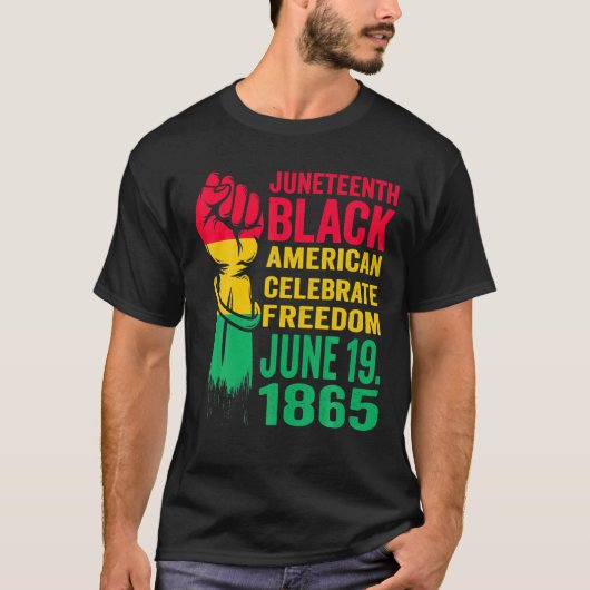 1865年6月19日お祝いフリープライドFr Tシャツ (正面)