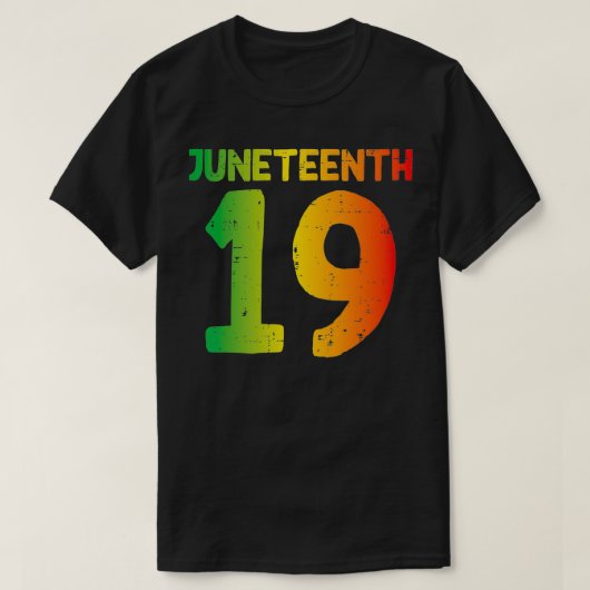1865年6月19日アフリカの色19 Tシャツ (デザイン正面)