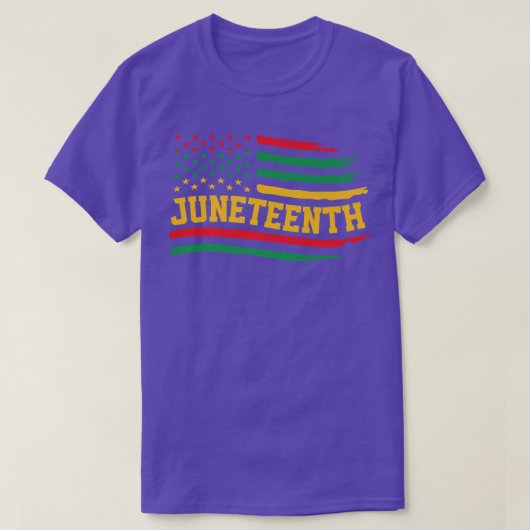 1865年6月19日アメリカ国旗の歴史 Tシャツ (デザイン正面)