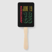 1865年6月19日タイポグラフィ黒史 ハンドファン (裏面)