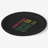 1865年6月19日タイポグラフィ黒史 ペーパープレート (アングル)