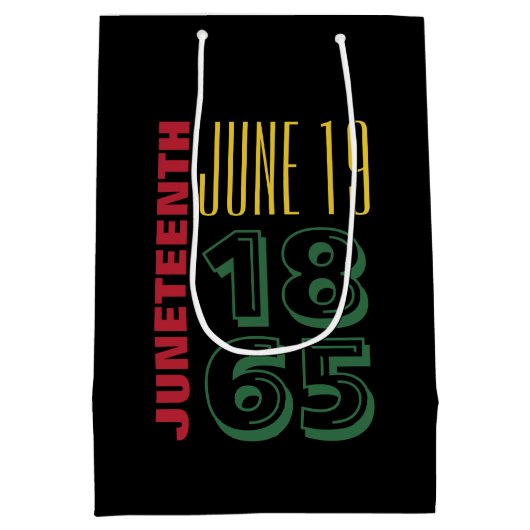 1865年6月19日タイポグラフィ黒史 ミディアムペーパーバッグ (裏面)