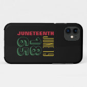 1865年6月19日タイポグラフィ黒史 Case-Mate iPhoneケース (裏面(横))