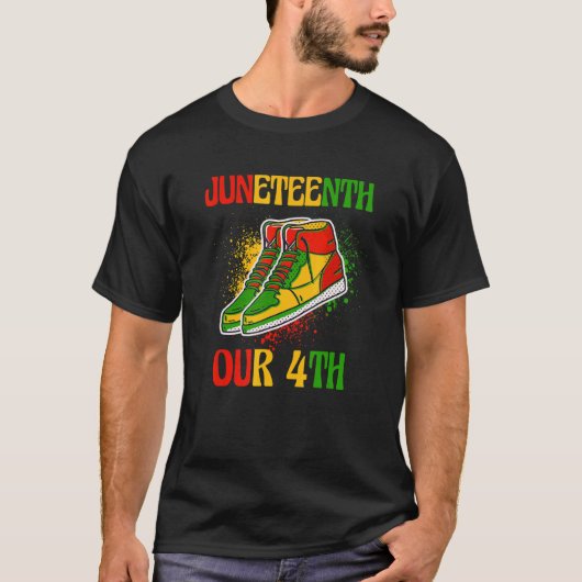 1865年6月19日ブラックアフリカンインディペ Tシャツ (正面)