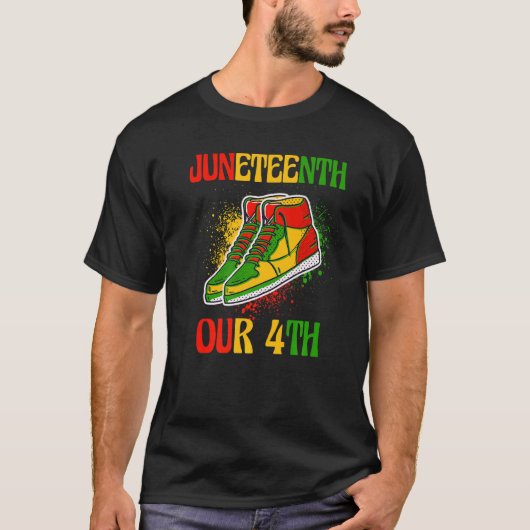 1865年6月19日ブラックアフリカンインディペ Tシャツ (正面)