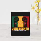 1865年6月19日ブラック・インディペンデンス・デイ カード (黄色い花)