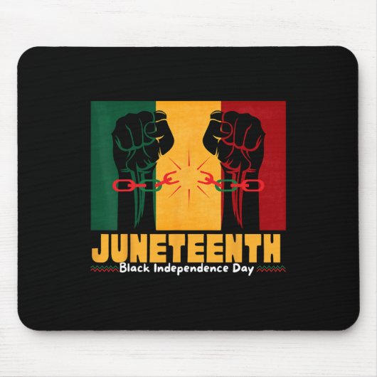 1865年6月19日ブラック・インディペンデンス・デイ マウスパッド (正面)