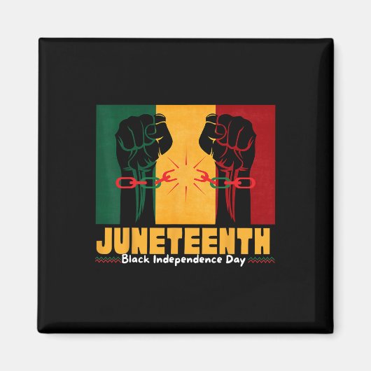 1865年6月19日ブラック・インディペンデンス・デイ マグネット (正面)