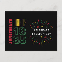 1865年6月19日黒人歴史花火 ポストカード