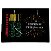 1865年6月19日黒人歴史花火 ラージペーパーバッグ