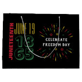 1865年6月19日黒人歴史花火 ラージペーパーバッグ