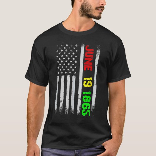 1865年6月19日黒歴史十二分 Tシャツ (正面)