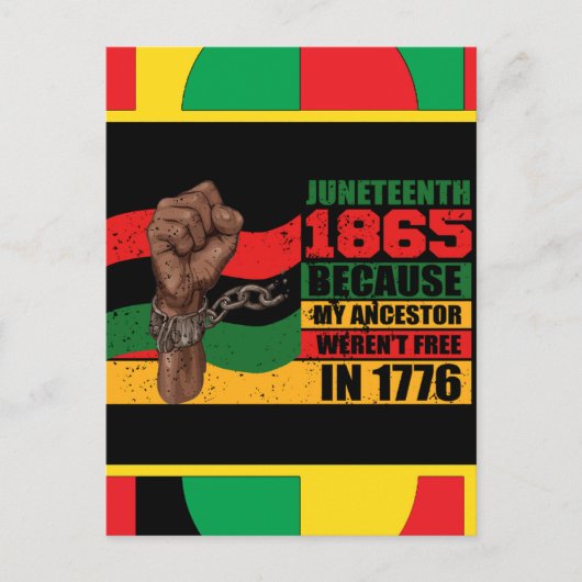 1865年6月19日1865年ブラッククイーンズ・メラニン・キング シーズンポストカード (正面)