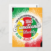 1865年6月19日1865年ブラッククイーンズ・メラニン・キング ポストカード (正面/裏面)