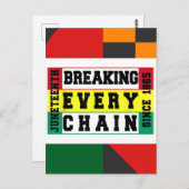 1865年6月19日1865年ブラッククイーンズ・メラニン・キング ポストカード (正面/裏面)