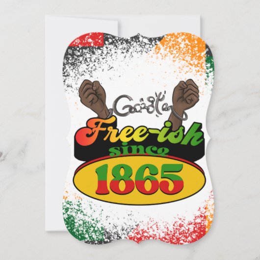 1865年6月19日1865年ブラッククイーンズ・メラニン・キング 招待状 (正面)