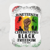 1865年6月19日1865年ブラッククイーンズ・メラニン・キング 招待状 (正面/裏面)