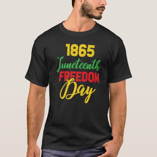 1865年6月19日1865年6月19日の自由の日F Tシャツ (正面)
